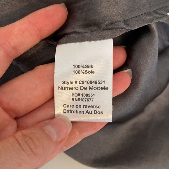 Alice + Olivia Silk Gray Blue Sequin A-line Shift Tank Mini Dress Size Small - Picture 10 of 13